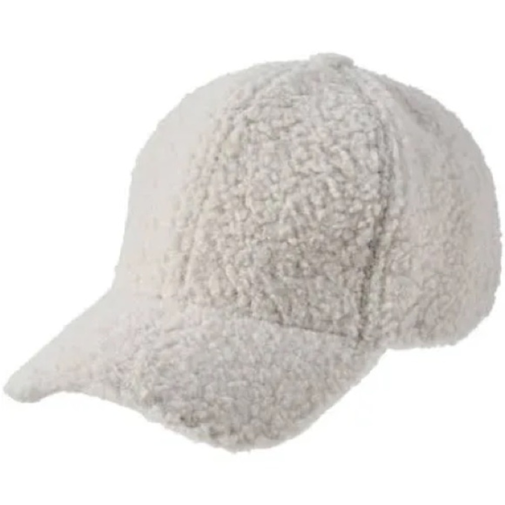 Natural Reflections Curly Sherpa Adjustable Cap for Ladies